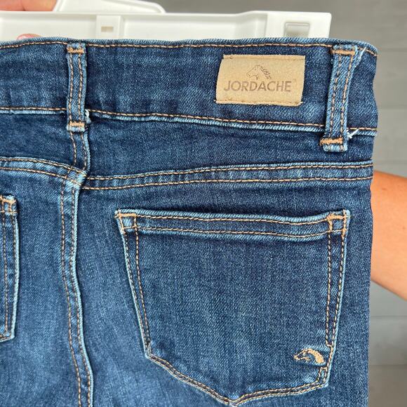 Jordache dark wash flare jeans Girls' size 8 - Picture 3 of 7